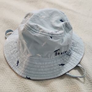 Dozer Shark Print Bucket Hat For Baby
